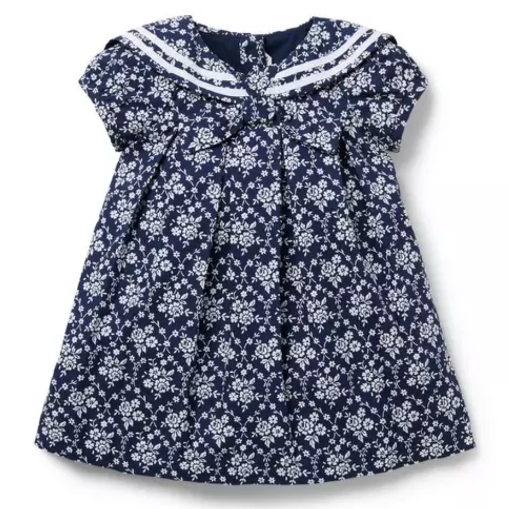 Janie and Jack The Floral Sailor Baby Dress